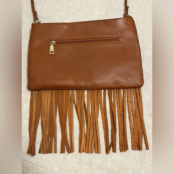 Show Me Your MuMu Camel Fringe Crossbody Bag - Picture 3 of 9